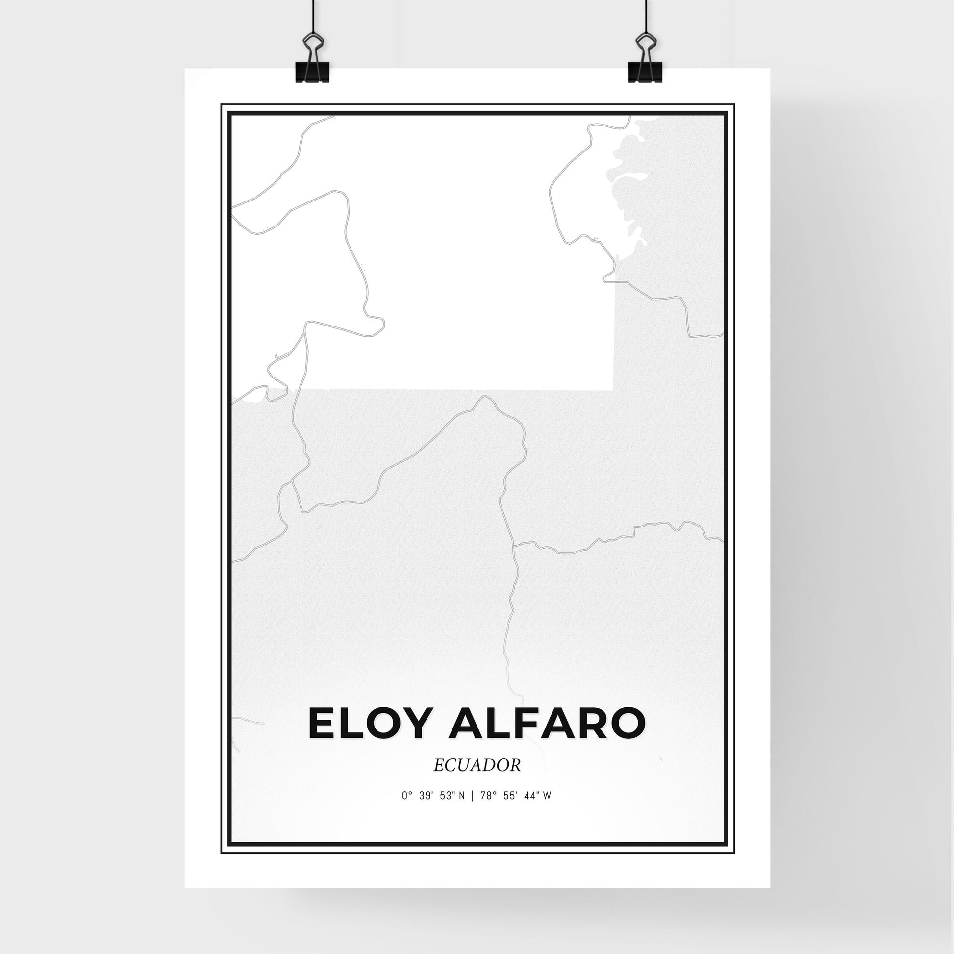 Eloy Alfaro Ecuador - Premium City Map Poster