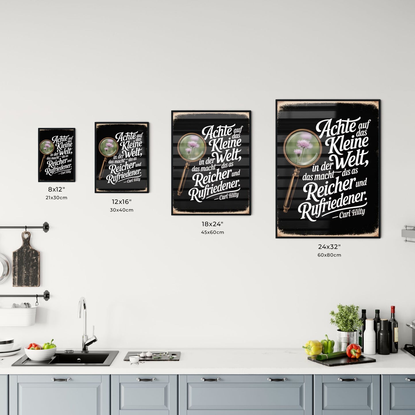 Embrace the Little Things in Life for Greater Wealth and Contentment – Inspirational Quote by Carl Hilty. Chart