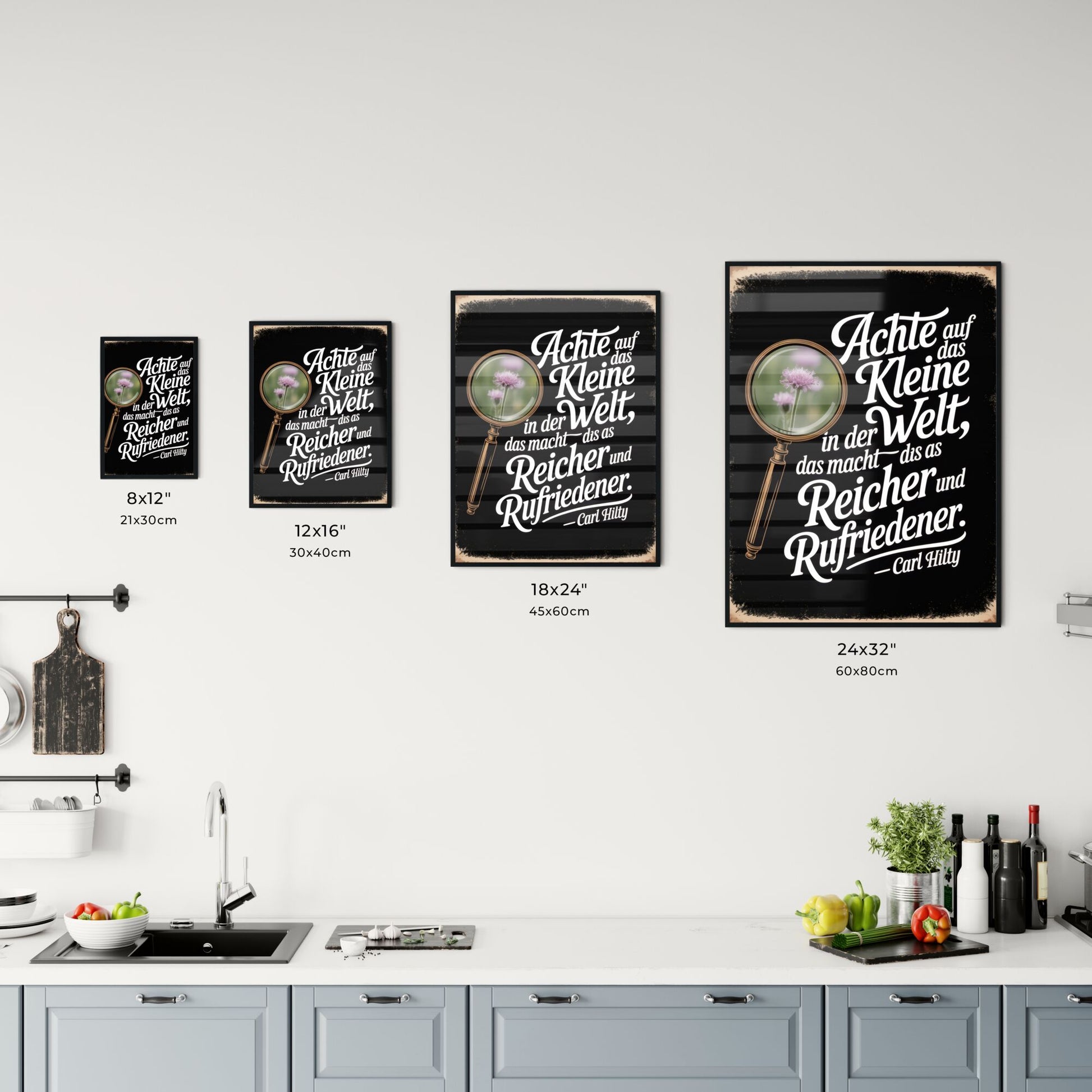 Embrace the Little Things in Life for Greater Wealth and Contentment – Inspirational Quote by Carl Hilty. Chart