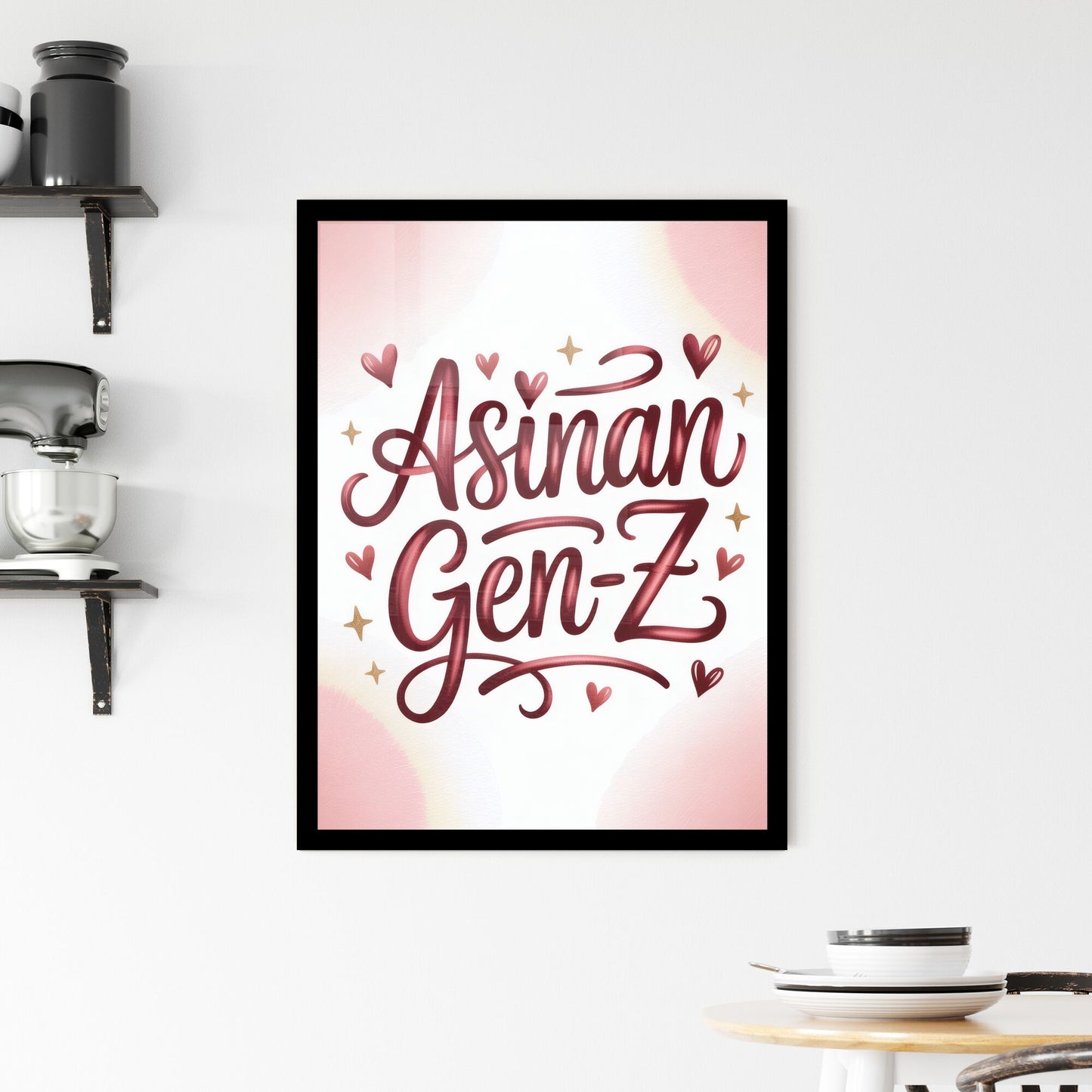 Embracing Asinan Culture: A Celebration of Gen-Z Identity and Creativity in Modern Design Framed Print
