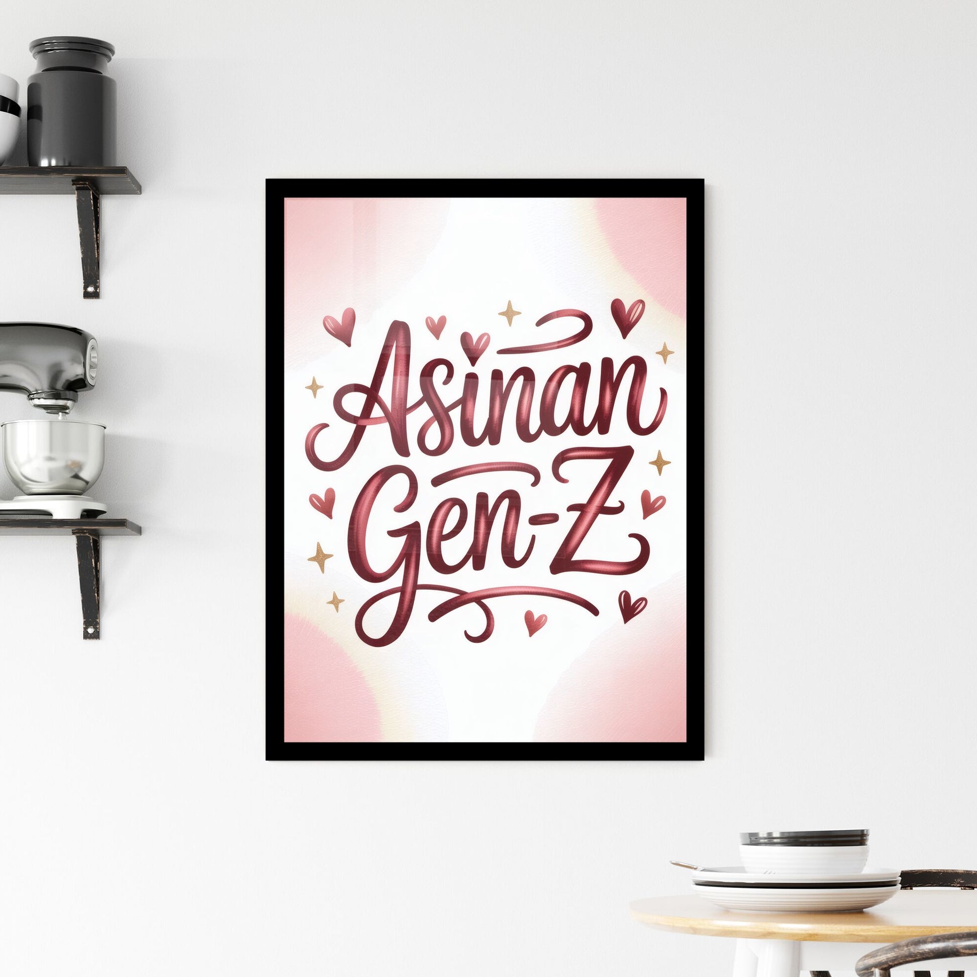 Embracing Asinan Culture: A Celebration of Gen-Z Identity and Creativity in Modern Design Framed Print