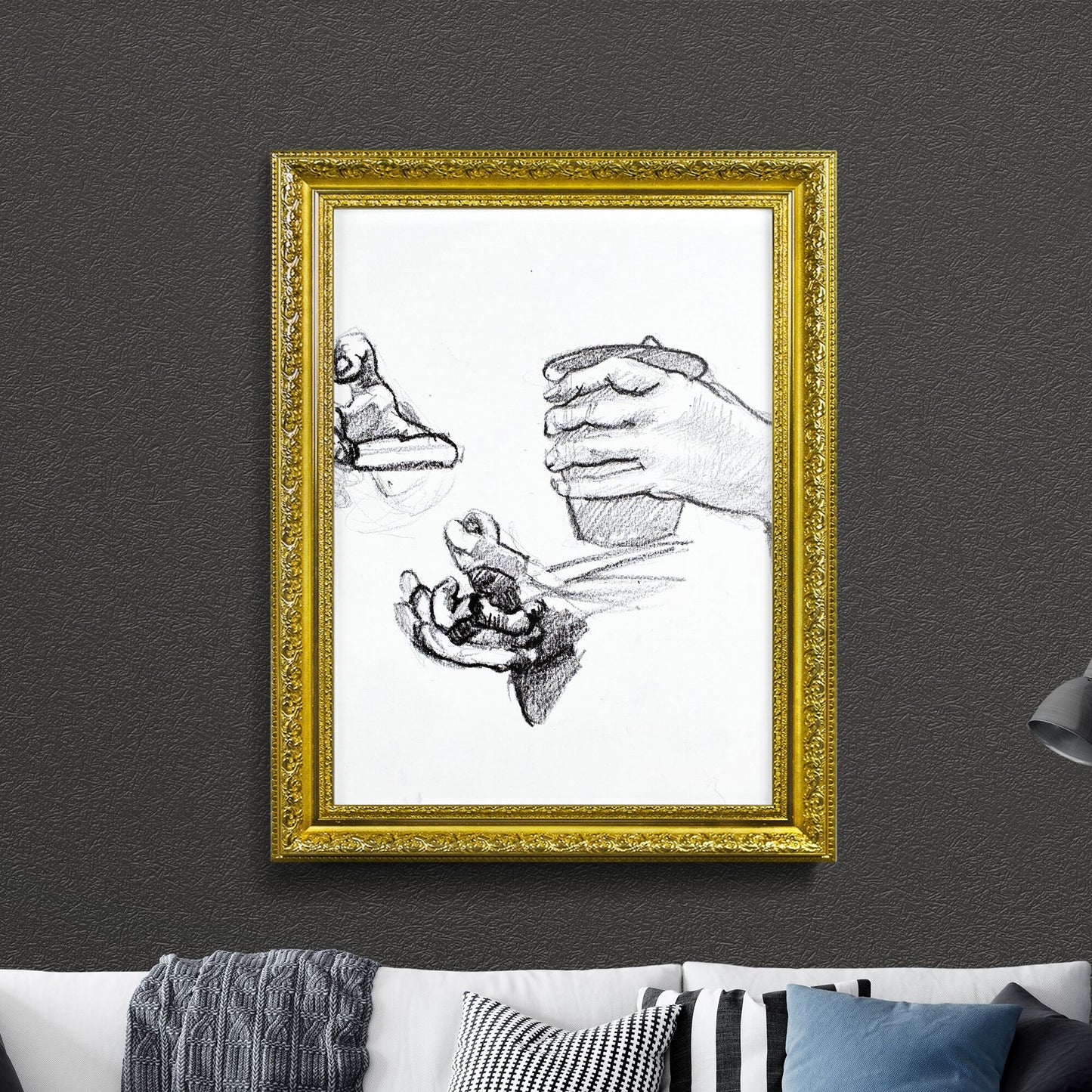 Embracing Forms: The Dialogue of Hands in Motion