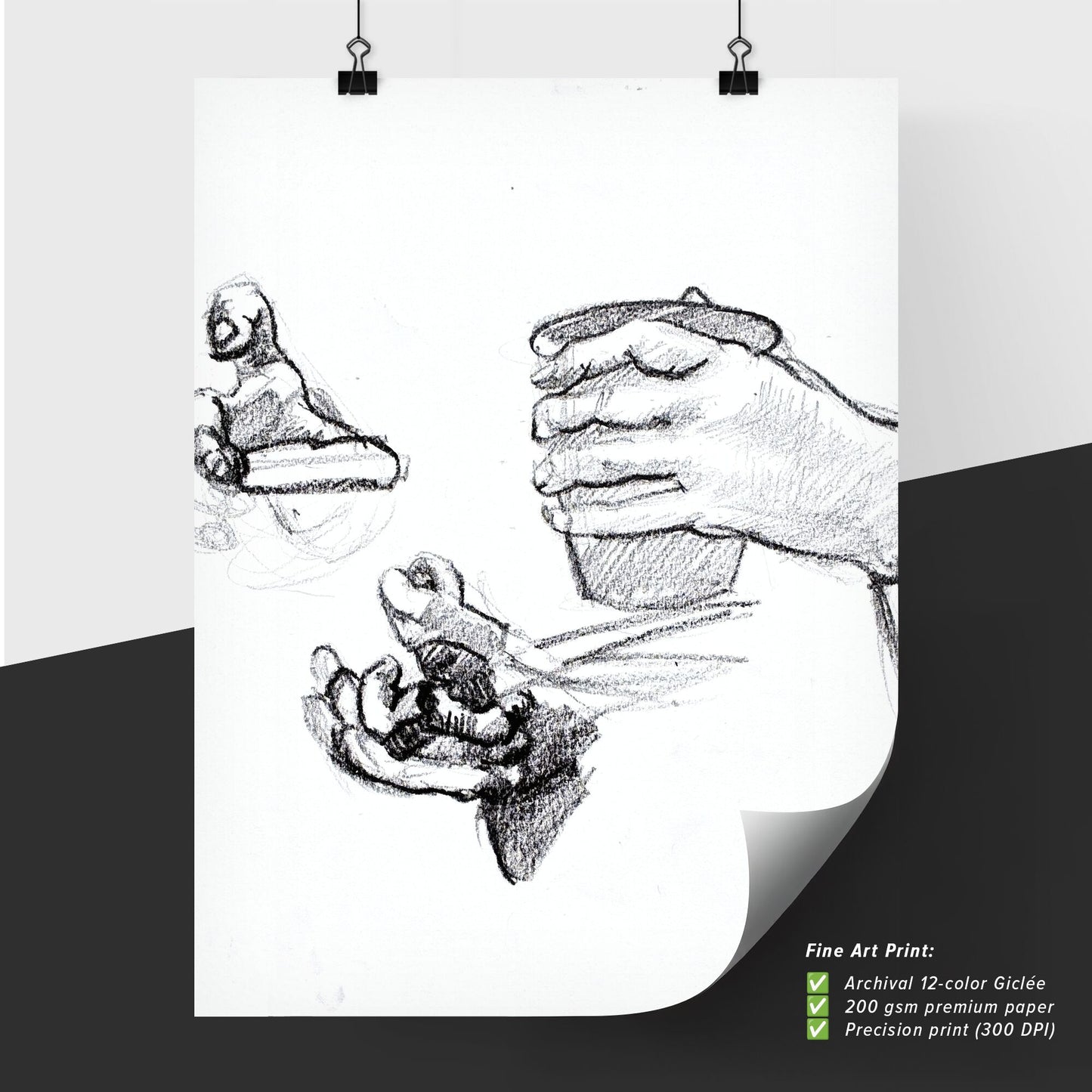 Embracing Forms: The Dialogue of Hands in Motion