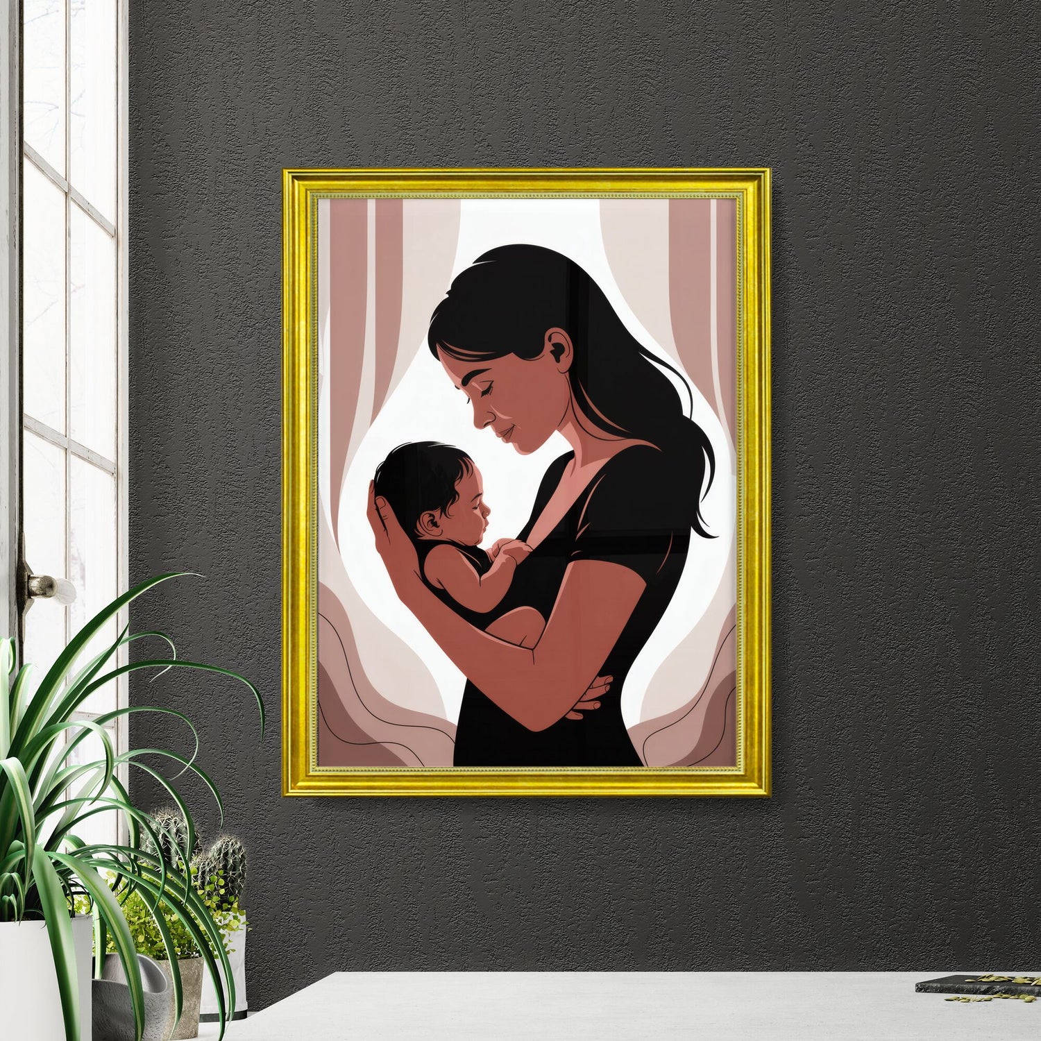 Embracing Love: A Mother Cherishes Her Newborn in a Serene and Tender Moment.