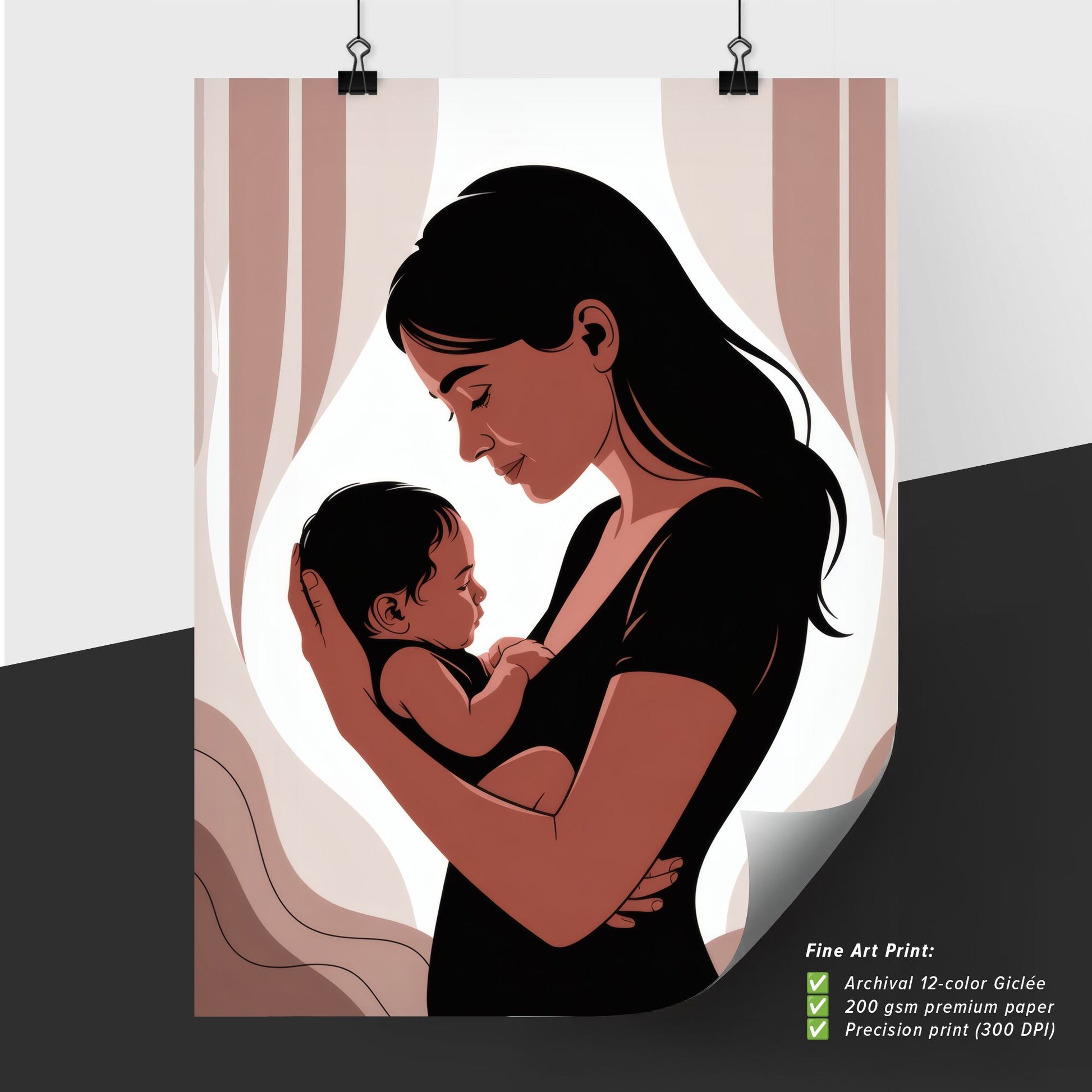 Embracing Love: A Mother Cherishes Her Newborn in a Serene and Tender Moment.