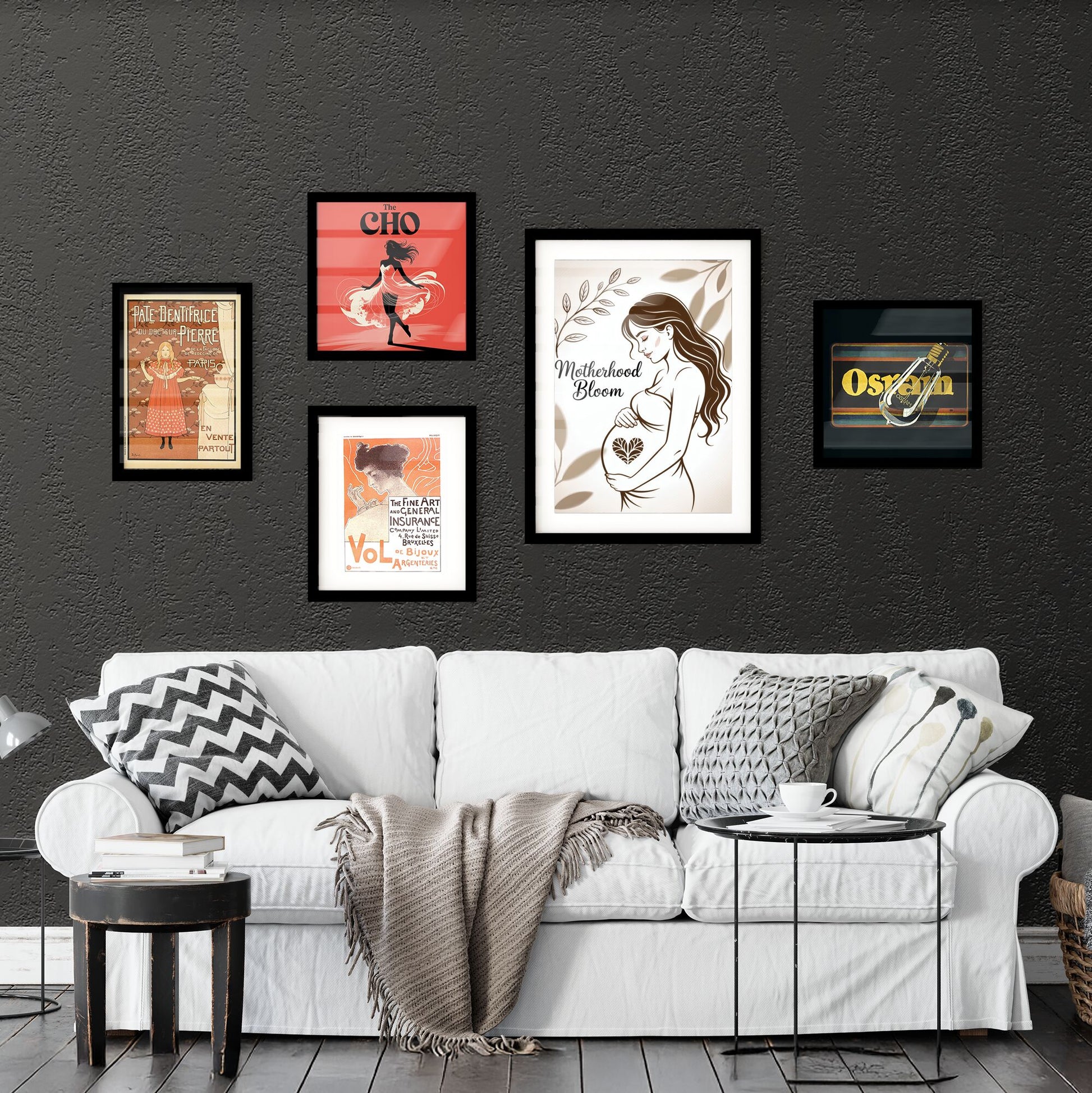 Embracing the Journey of Motherhood: A Serene Illustration Celebrating Pregnancy and New Beginnings. Collection