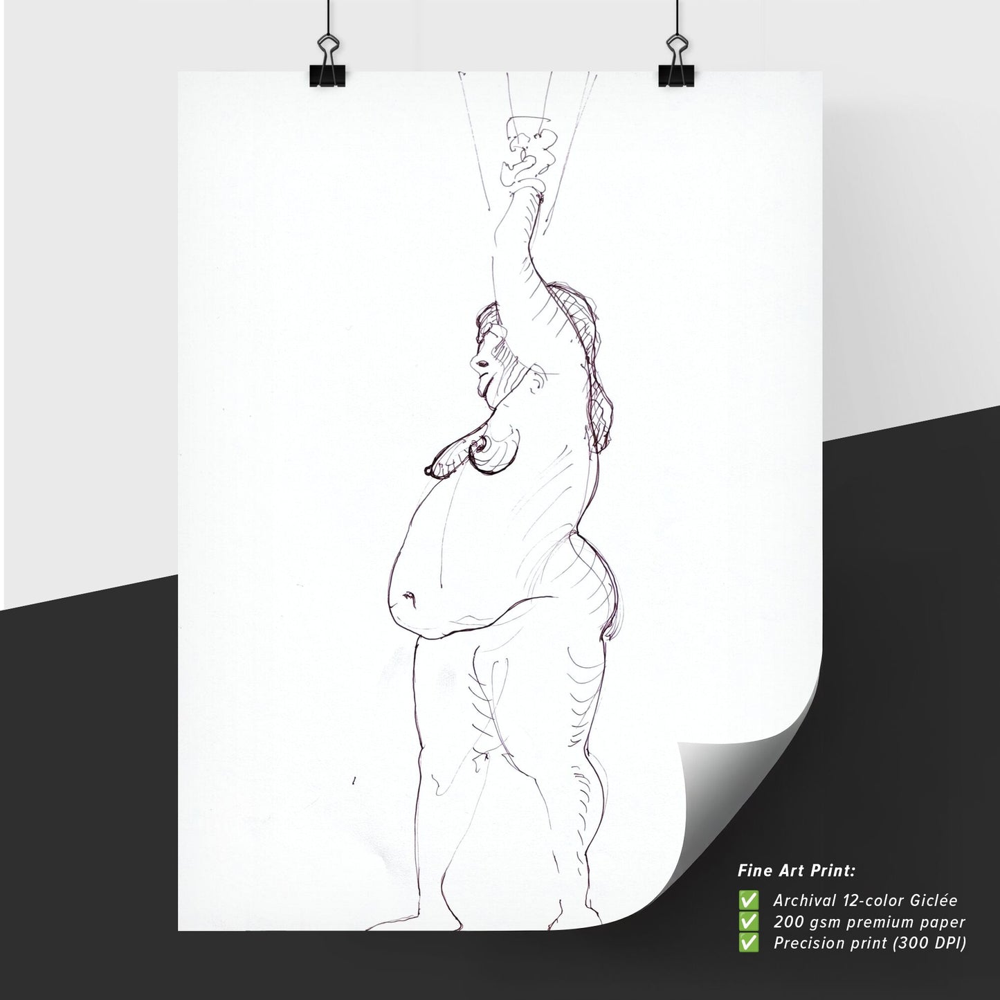 Embracing Shadows: The Weight of Identity in Lines and Curves