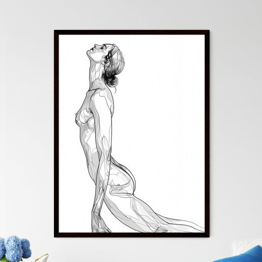 Minimalist Line Art - Framed Art Print