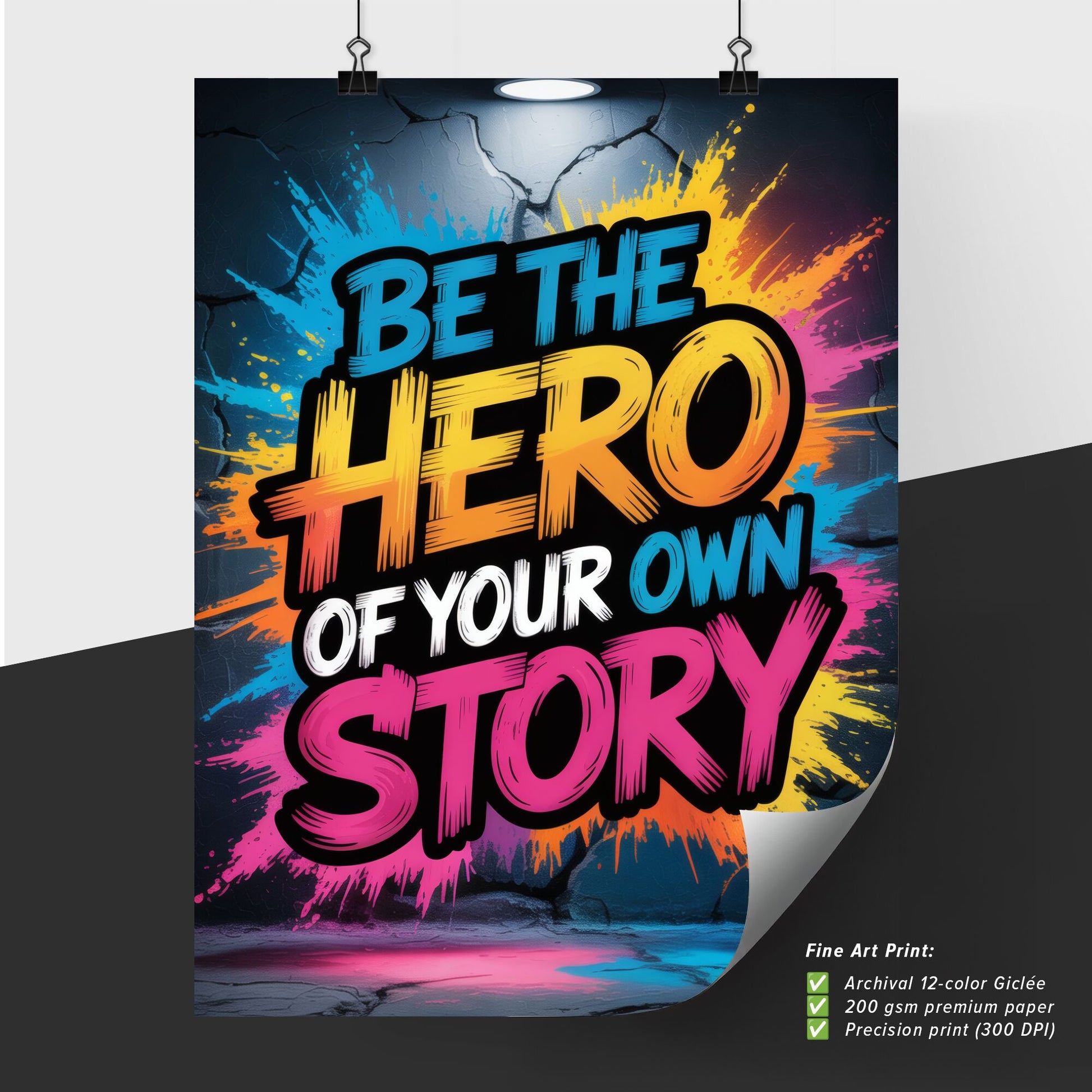 Empower Yourself: Become the Hero of Your Own Narrative with Bold, Vibrant Graffiti Art