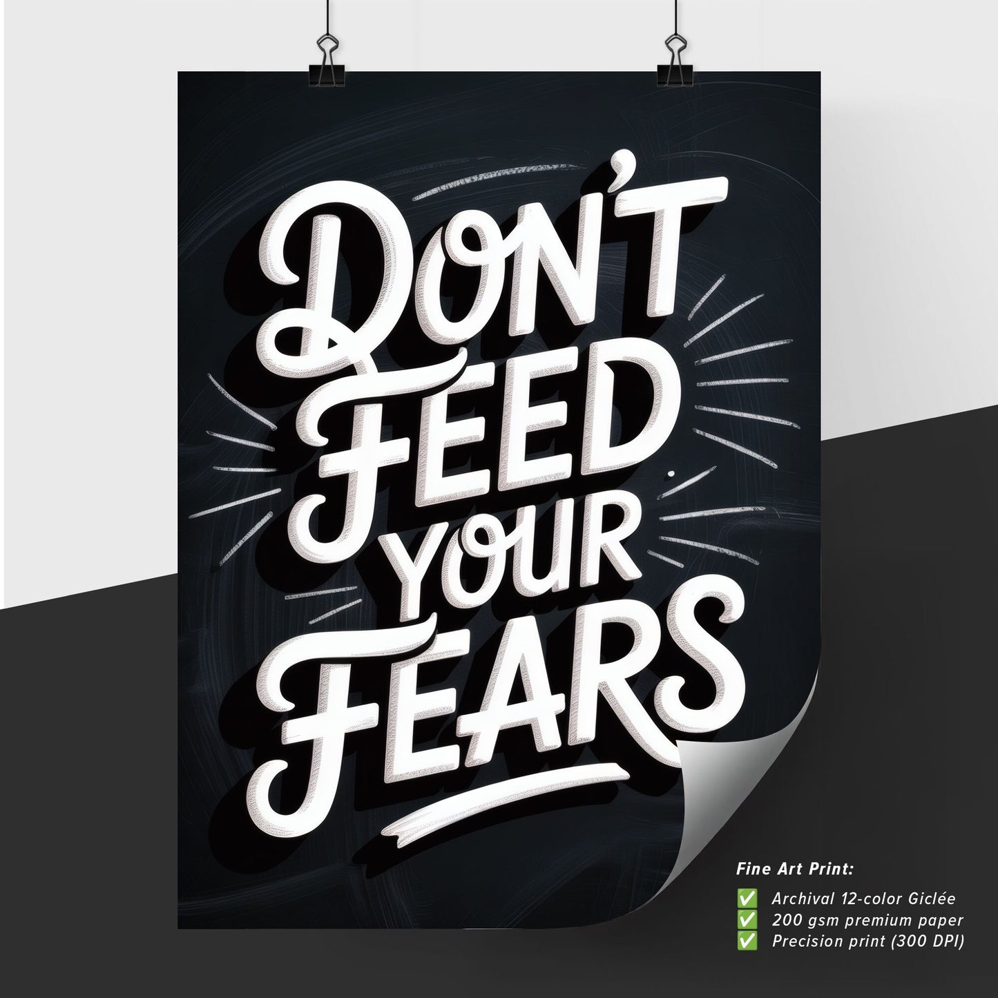 Empowering Message: Don't Feed Your Fears – Overcoming Anxiety and Building Confidence in Daily Life.