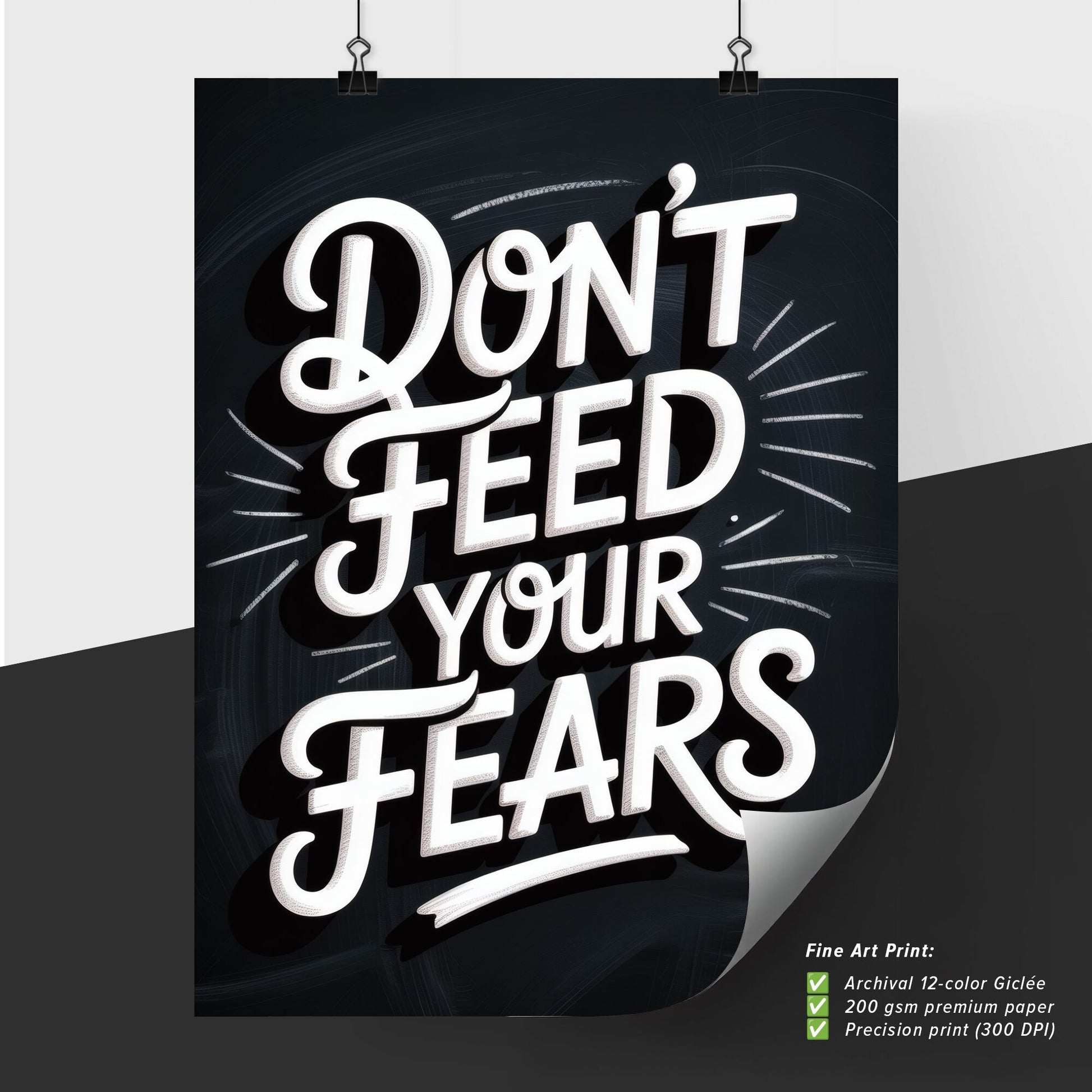 Empowering Message: Don't Feed Your Fears – Overcoming Anxiety and Building Confidence in Daily Life.