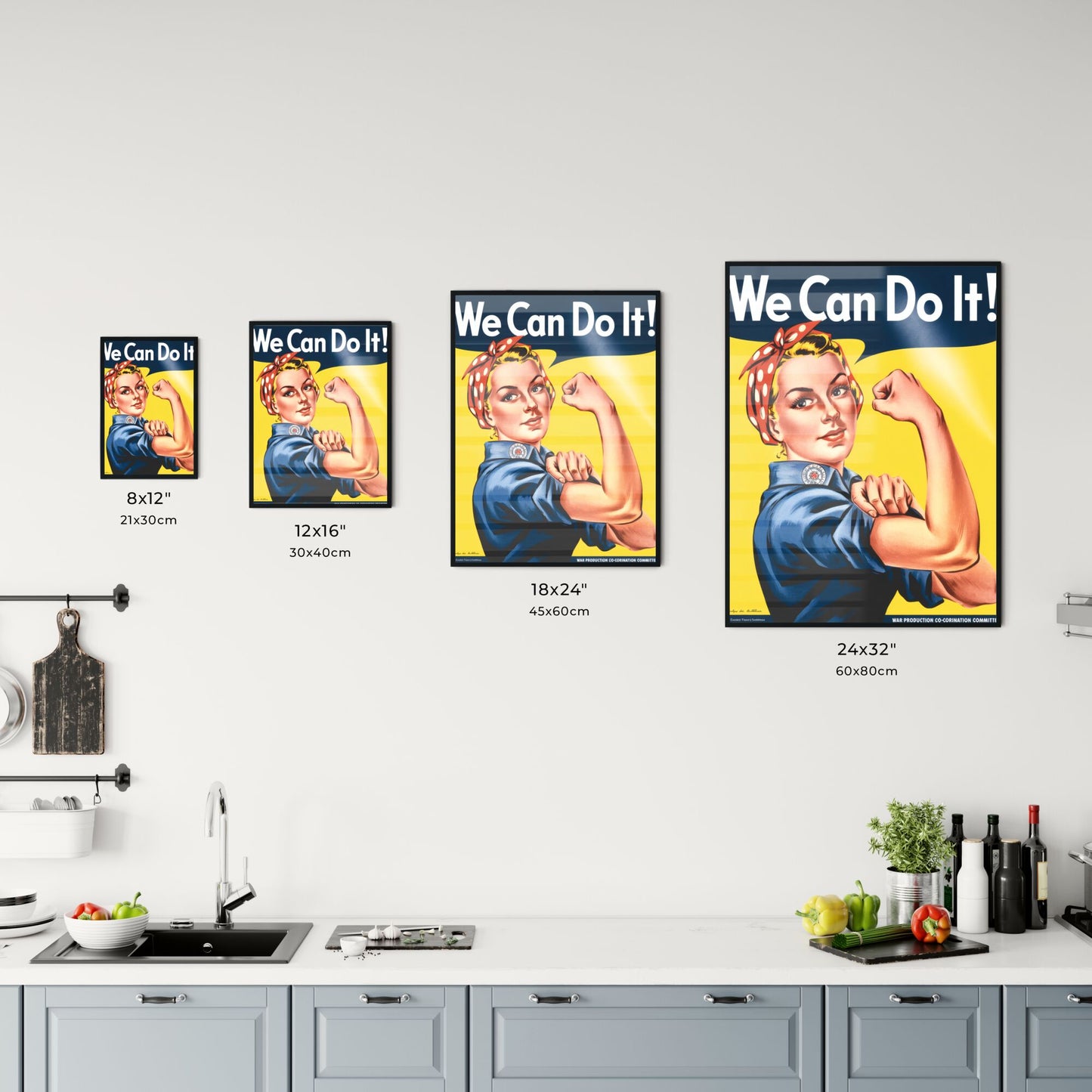 Empowering Women: Vintage Rosie the Riveter Symbolizing Strength and Determination in the Workforce. Chart