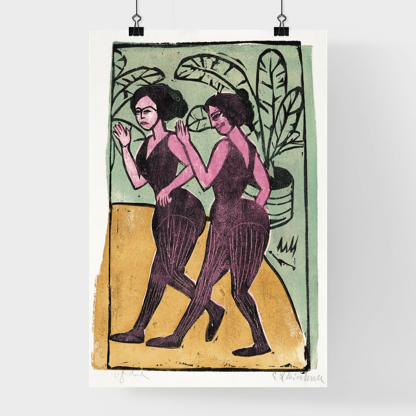 English Step Dancers – Ernst Ludwig Kirchner Poster