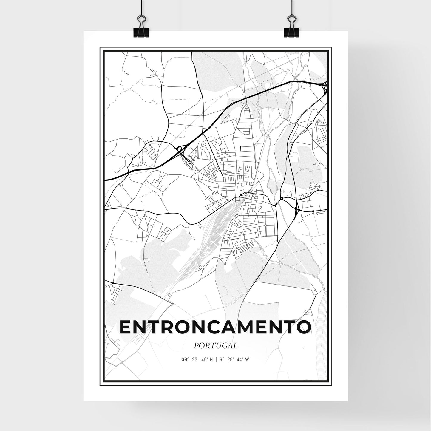 Entroncamento Portugal - Premium City Map Poster