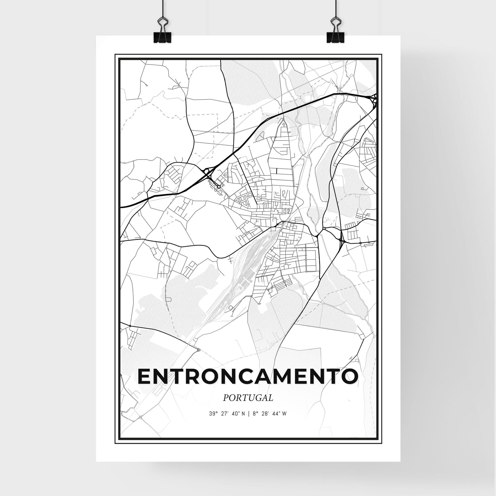 Entroncamento Portugal - Premium City Map Poster