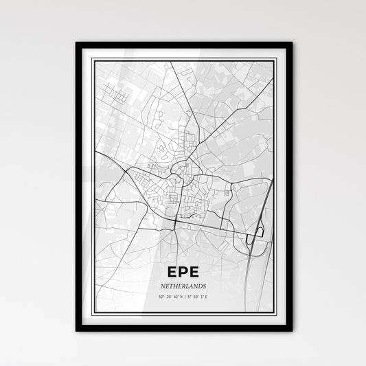  Epe Netherlands - Scandinavian Style City Map for Modern Home Decor