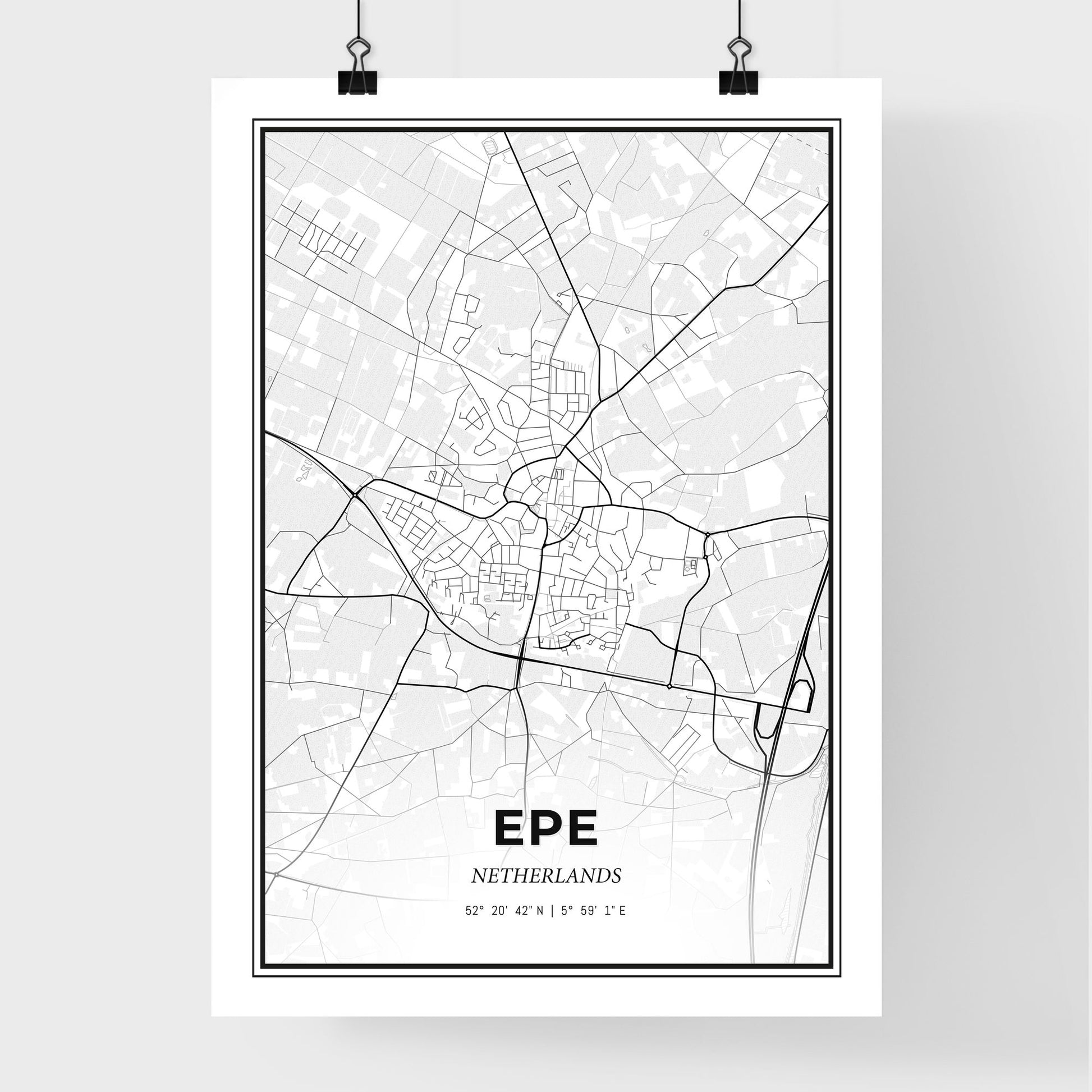  Epe Netherlands - Premium City Map Poster