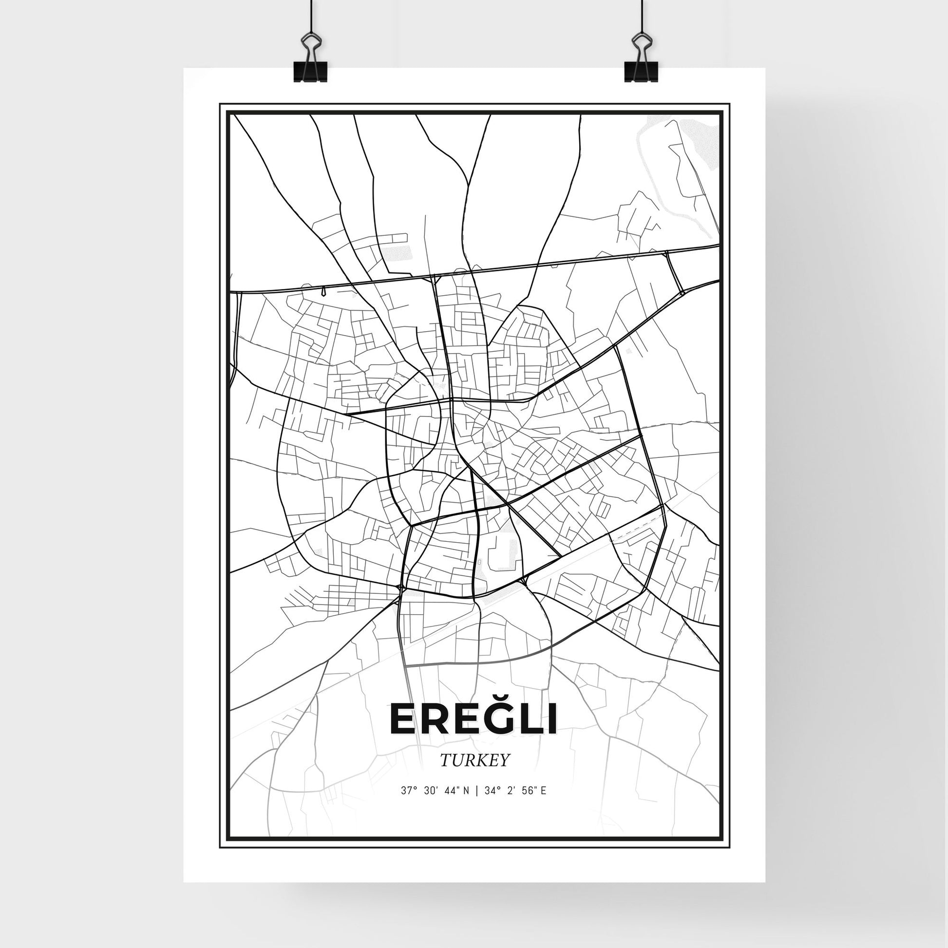 Ereğli Turkey - Premium City Map Poster