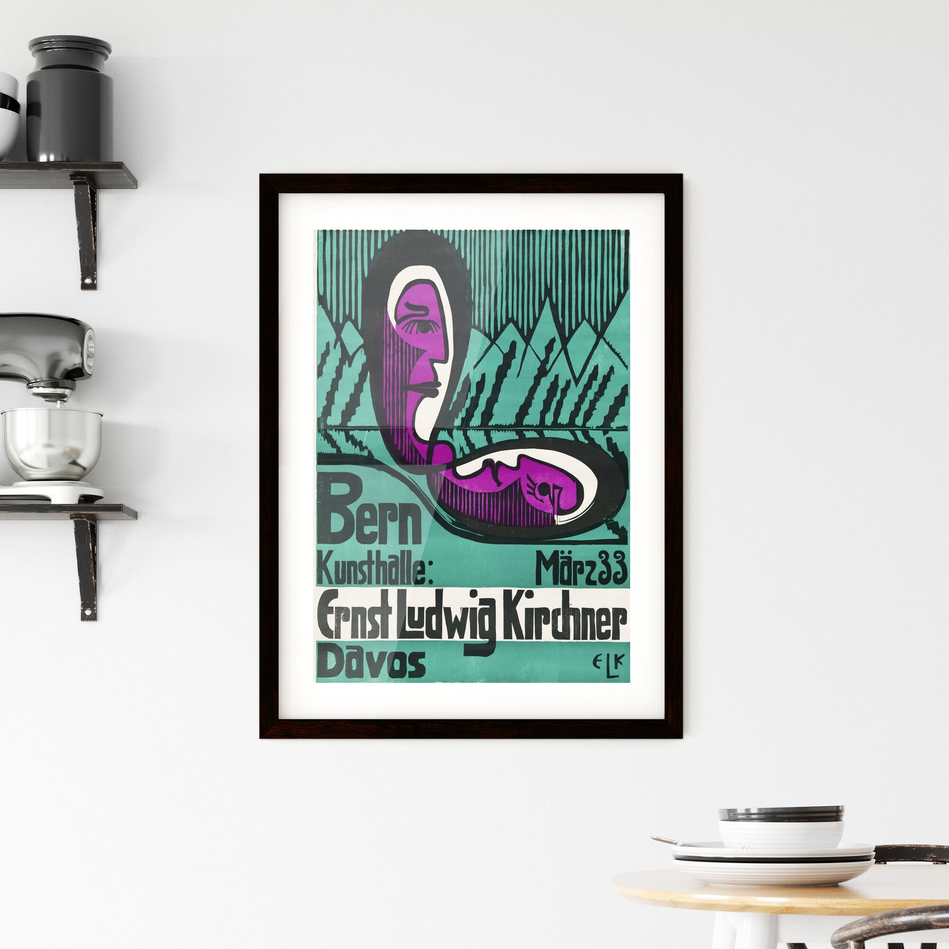 Framed Print of Ernst Ludwig Kirchner – Bern Kunsthalle, March 33
