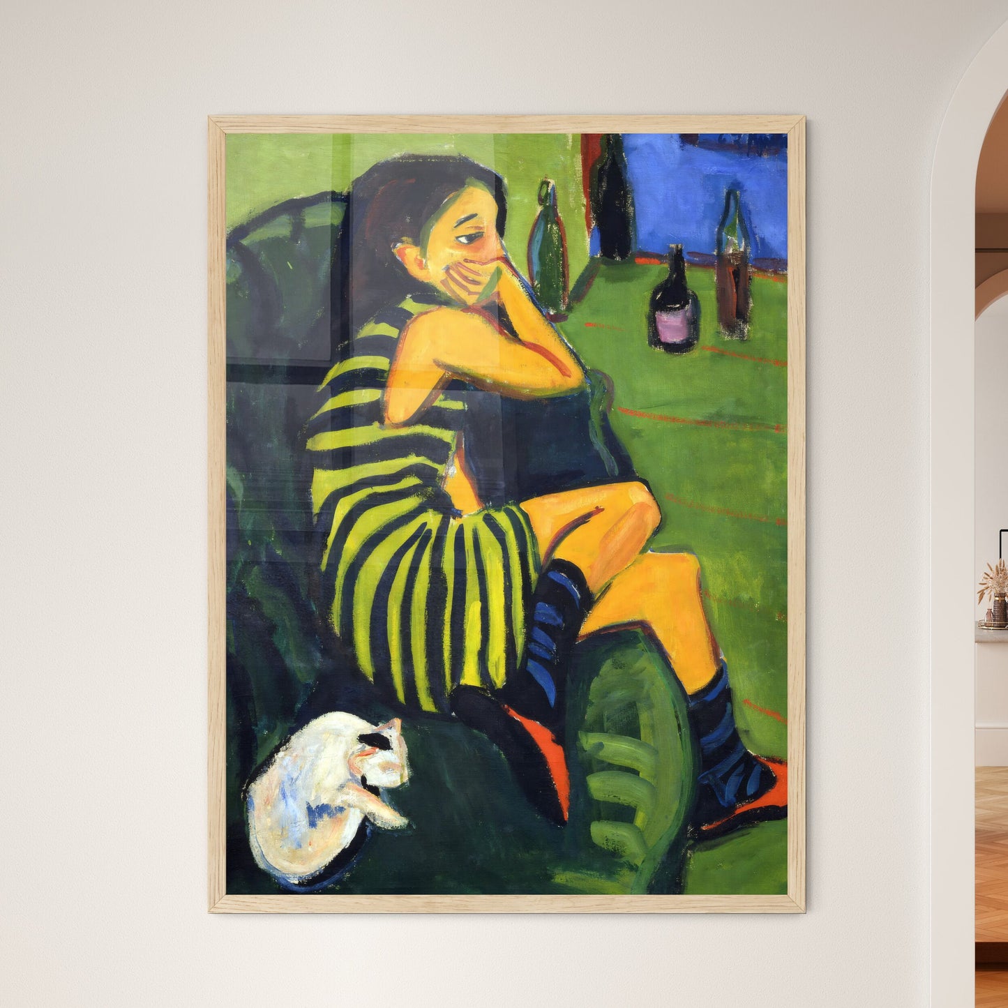 Ernst Ludwig Kirchner – Die Artistin (Marzella) Framed Art Print