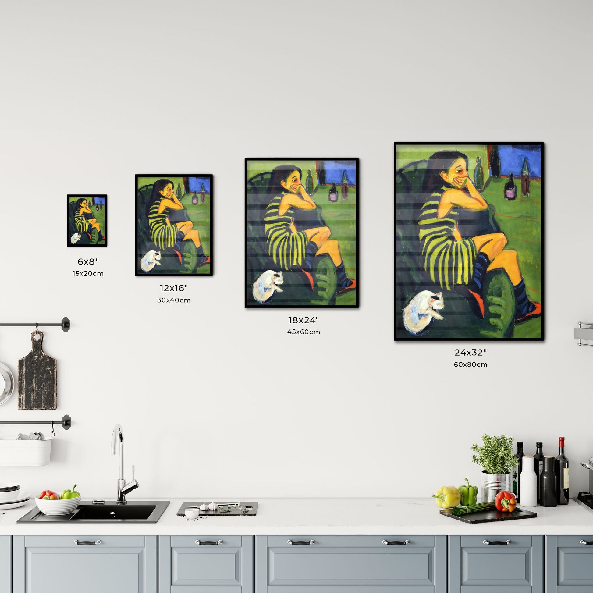 Ernst Ludwig Kirchner – Die Artistin (Marzella) Size Chart