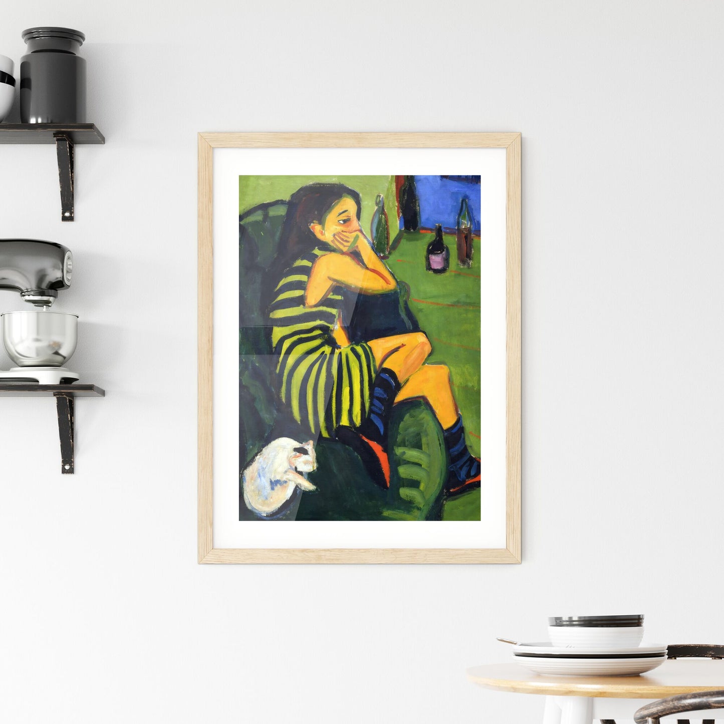 Framed Print of Ernst Ludwig Kirchner – Die Artistin (Marzella)