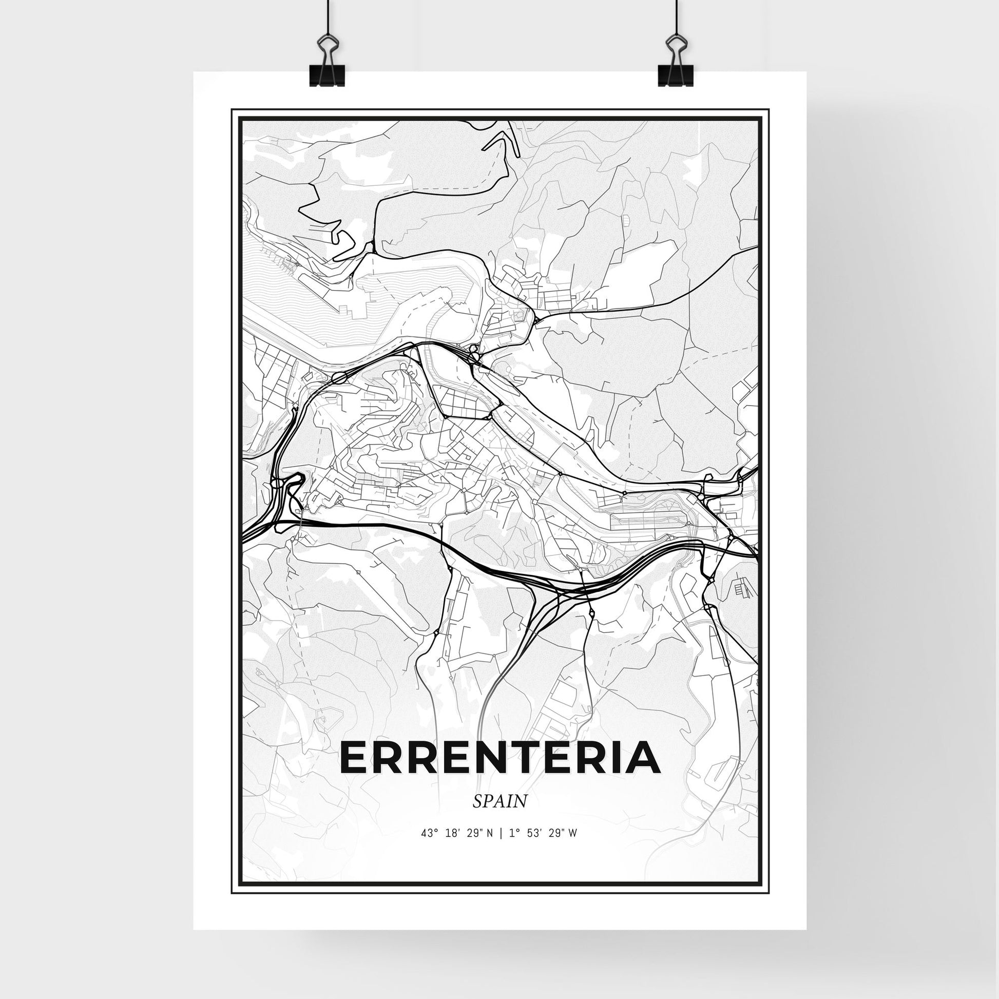 Errenteria Spain - Premium City Map Poster