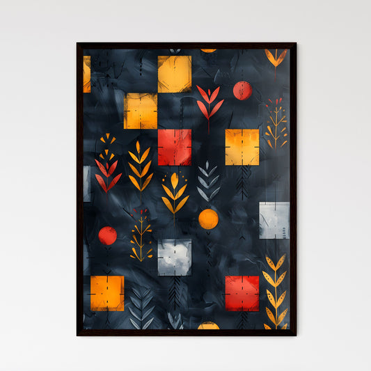 Colorful Watercolor Ethnic Pattern - Framed Art Print