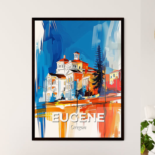 Vibrant Eugene, Oregon - A Painting Of A Building