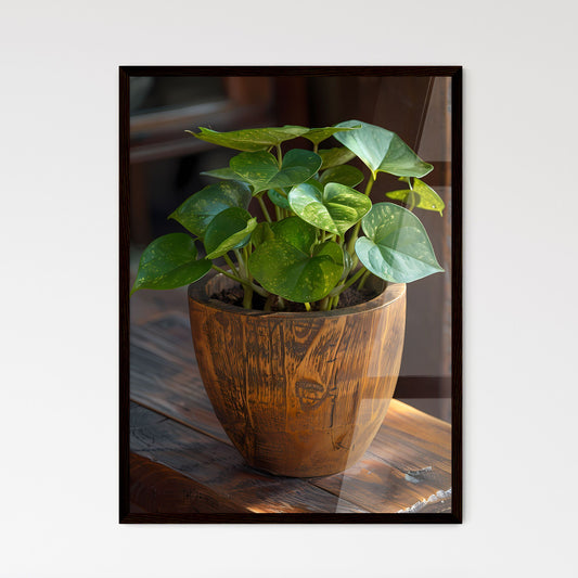 Potted Euro Coin Plant Animated Tattoo Minim - Framed Art Print