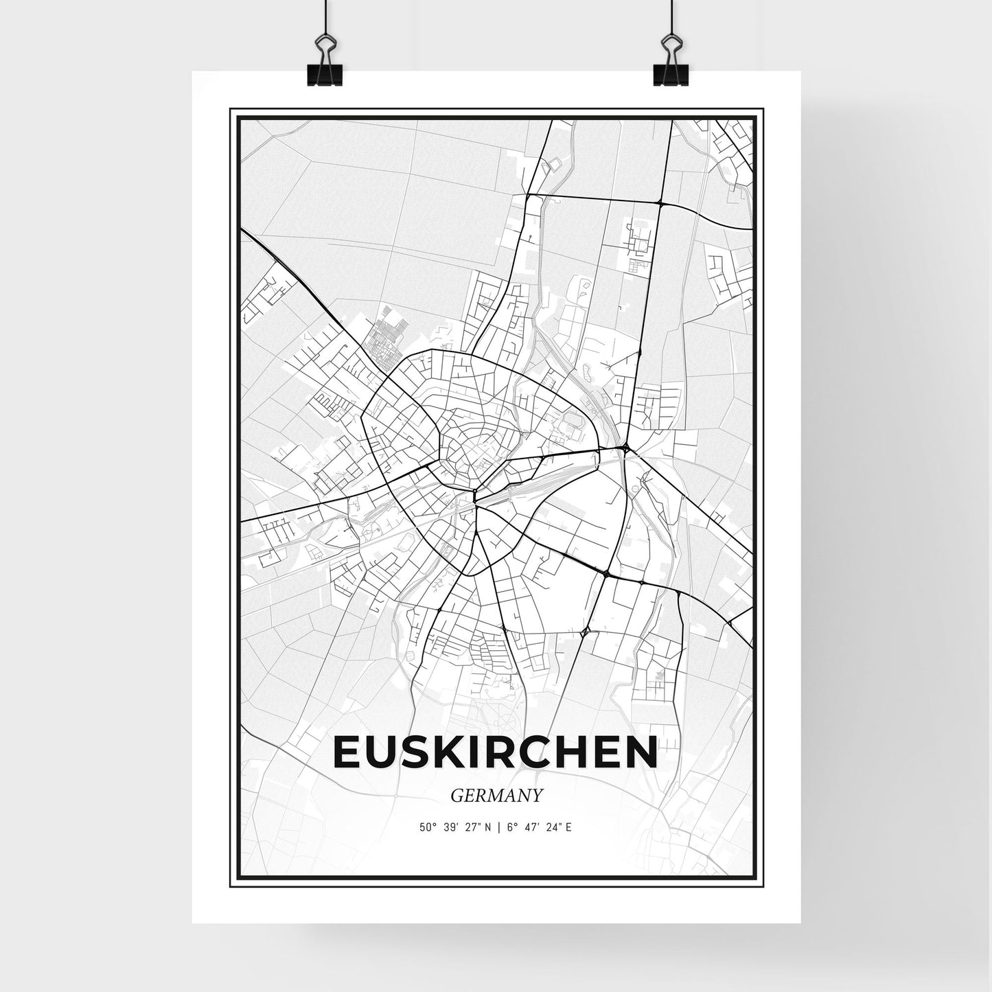 Euskirchen Germany - Premium City Map Poster