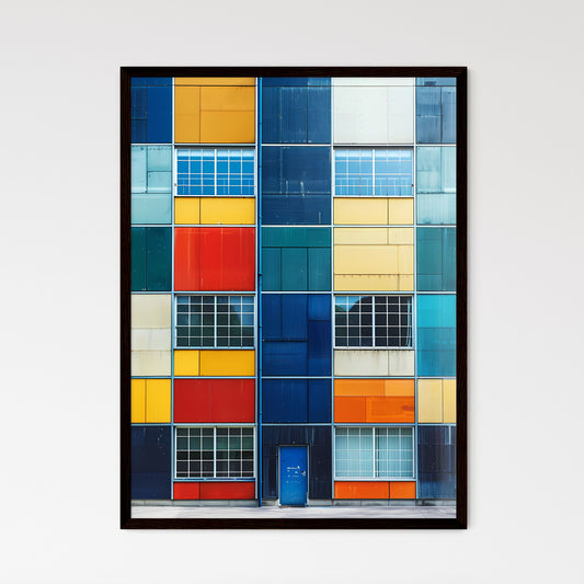 Multicolored Building Painting: Architectural Color Palettes and Transformative Design Decisions Framed Art