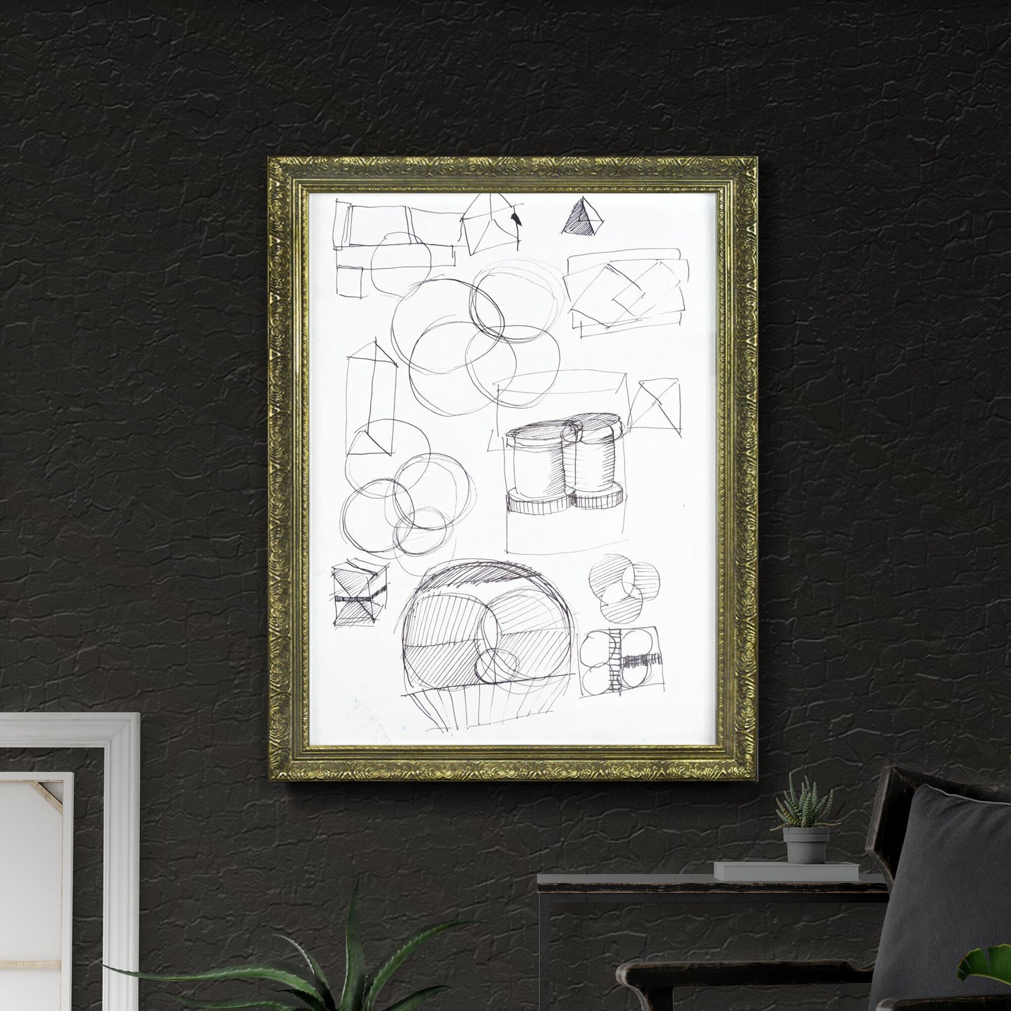 Exploring Geometric Harmony: A Study in Shapes and Shadows