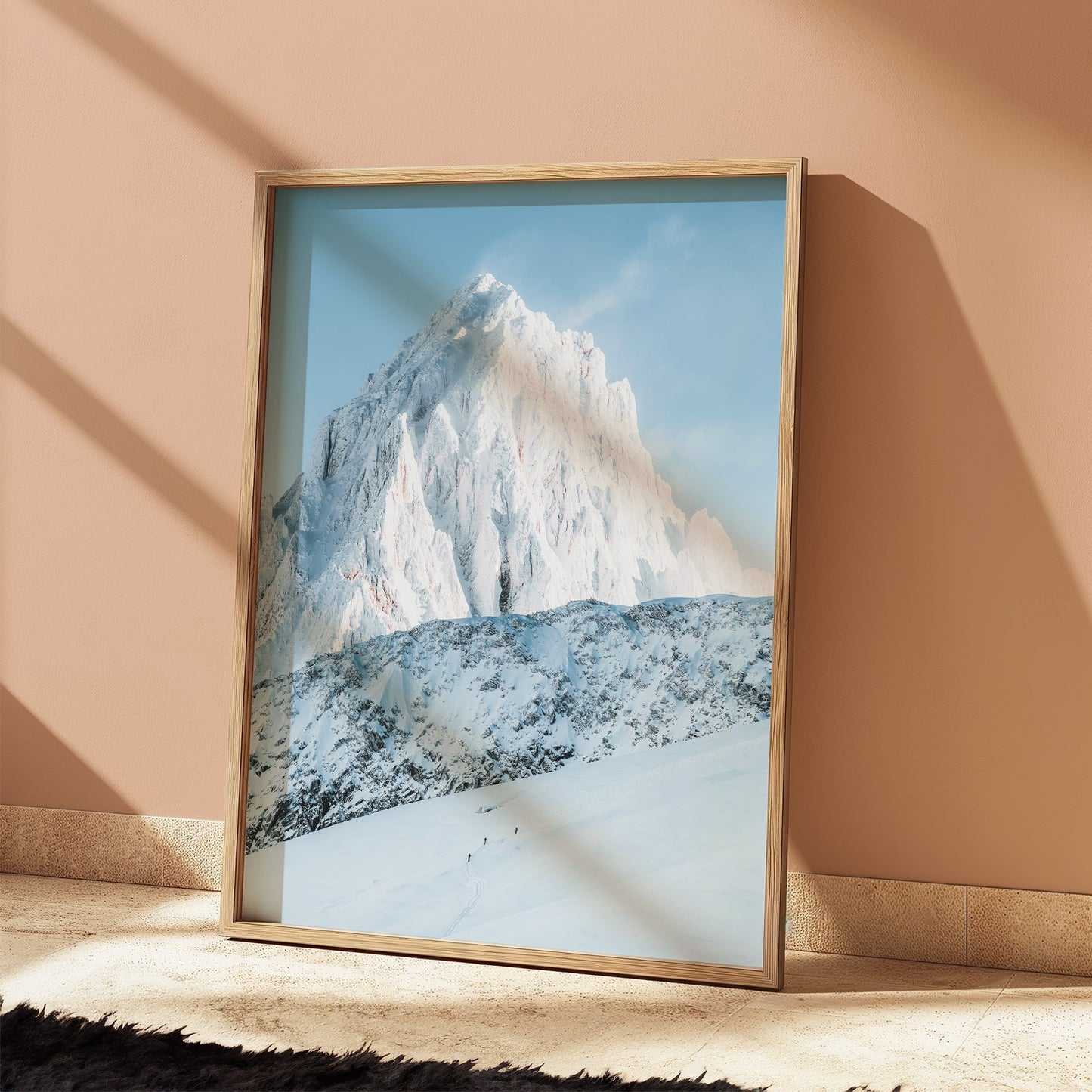 Three Ski Tourers in Chamonix - Alpine Wall Art