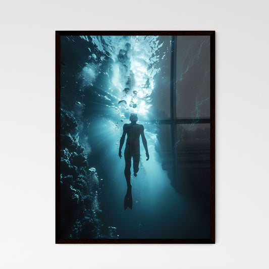 Artistic Underwater Explorati Wall Art