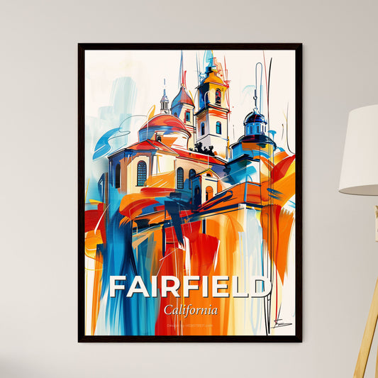 Vibrant Fairfield, California - A Painting Of A Building