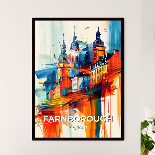 Vibrant Farnborough, England - A Painting Of A City