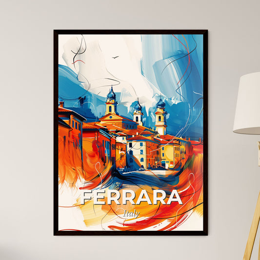 Vibrant Ferrara, Italy - A Painting Of A City