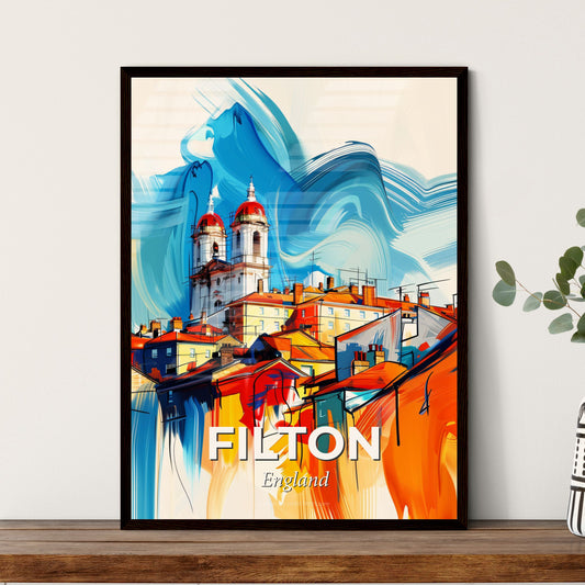 Vibrant Filton, England - A Painting Of A City