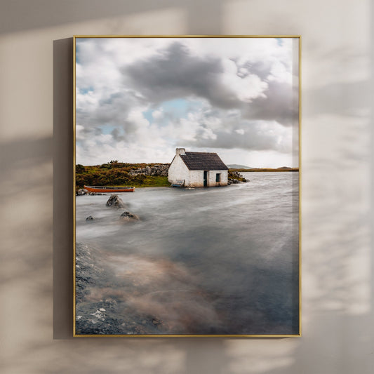 Fisherman's Bothy – Irish Coastal Cottage Wall Art Print
