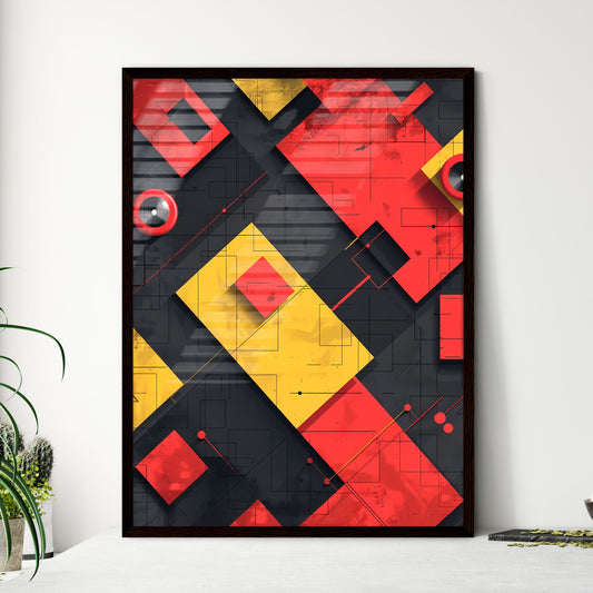 Abstract geometric art - Framed Art Print
