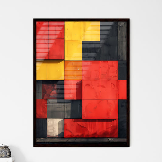 Vibrant Abstract Painting Featuring Colorful - Framed Art Print