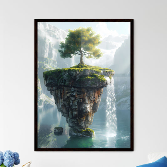 Surreal Painting of Floating Mini Wall Art