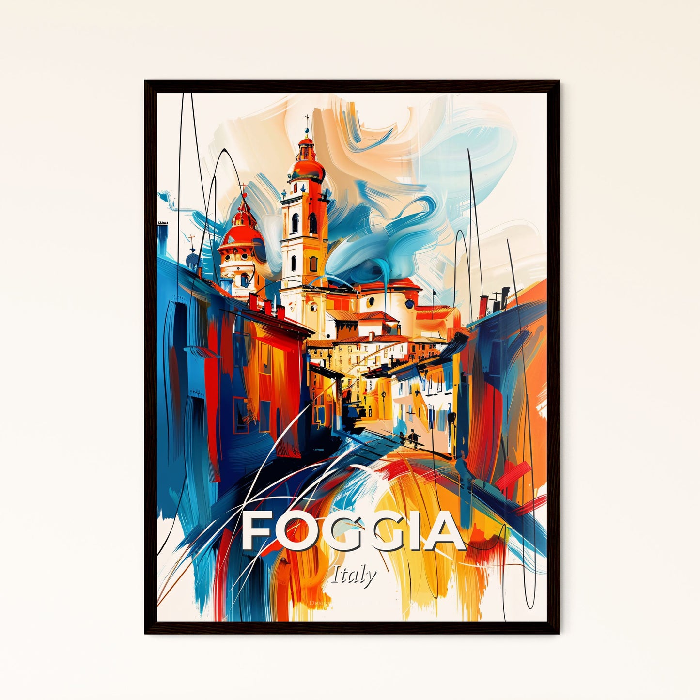 Vibrant Foggia, Italy - A Painting Of A City