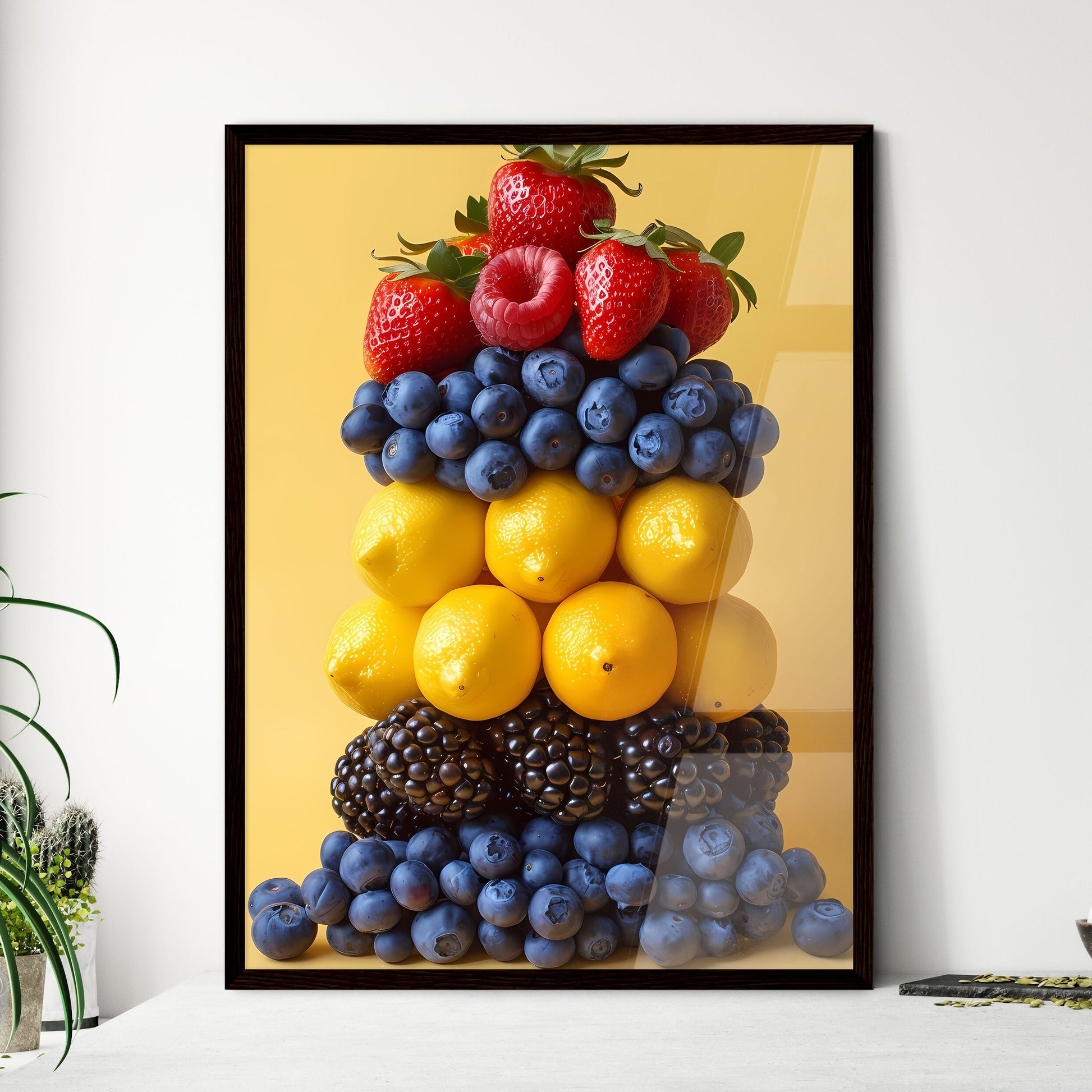 Vibrant Painting: Artistic Still Life of Fruity Delight Default Title