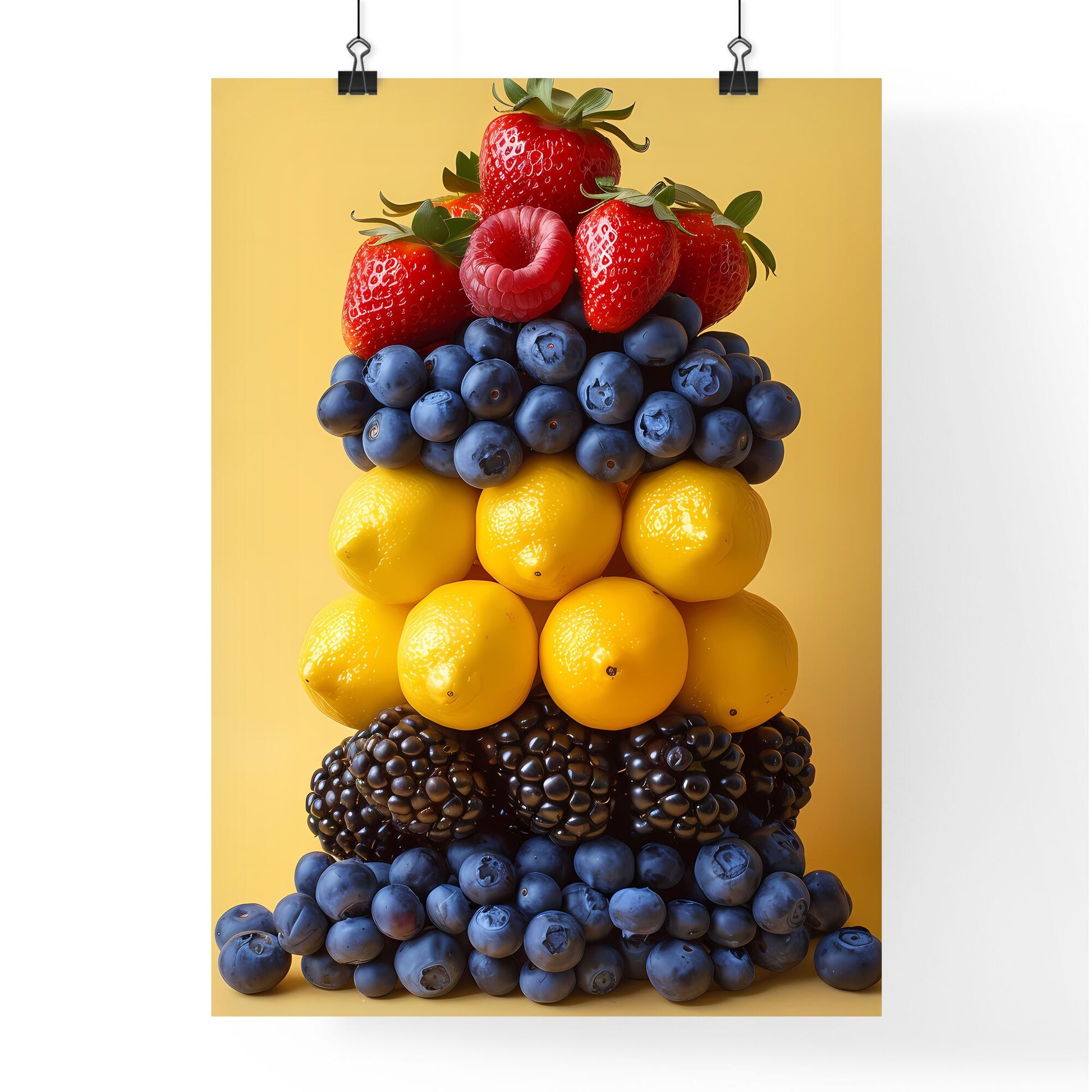 Vibrant Painting: Artistic Still Life of Fruity Delight Default Title