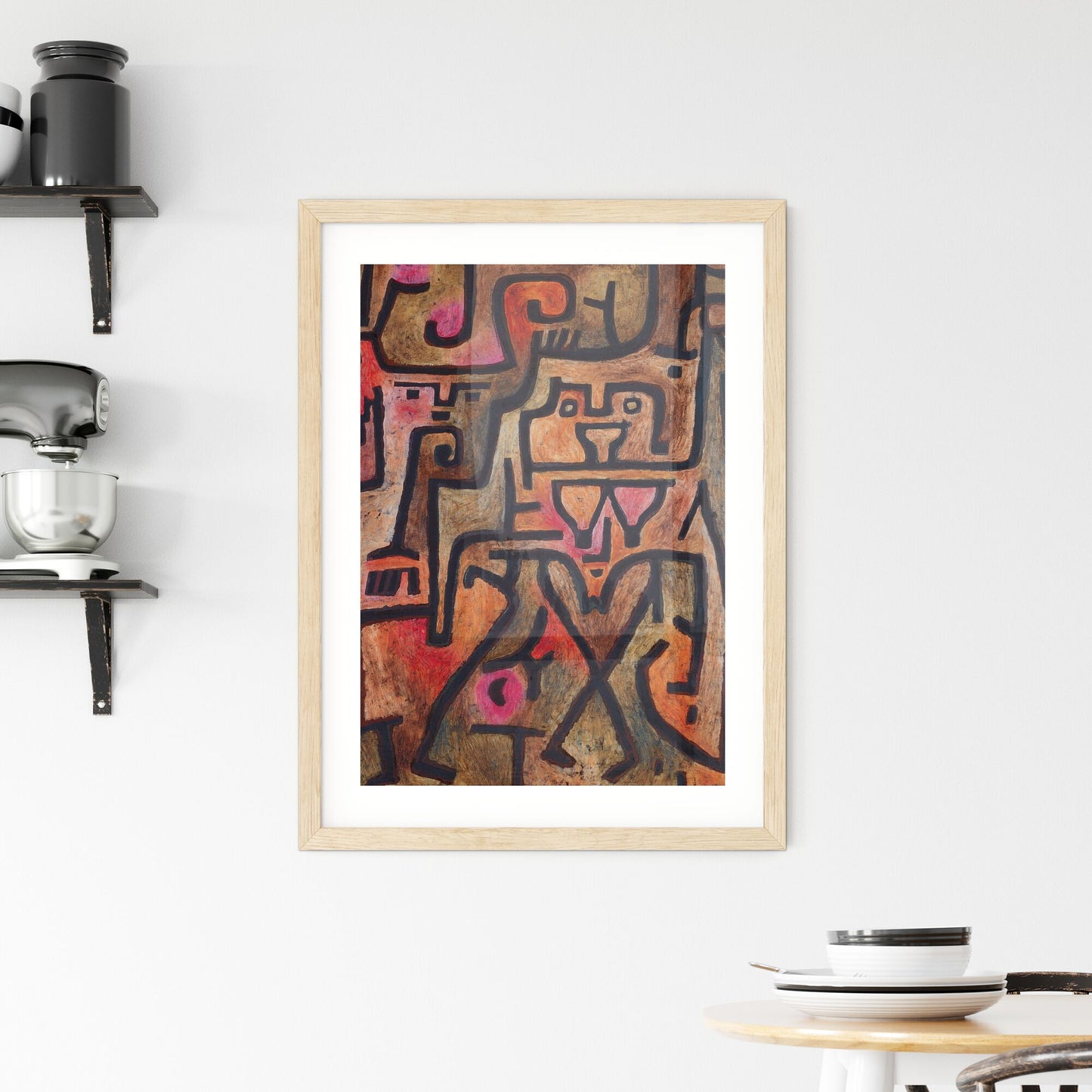 Framed Print of Forest Witches – Paul Klee