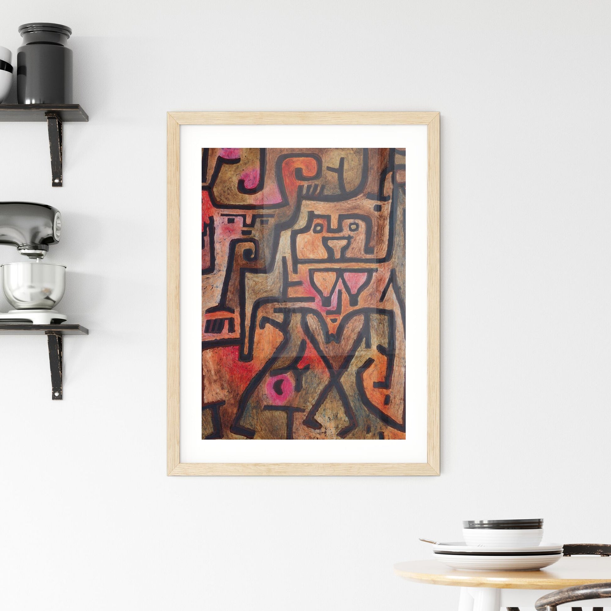 Framed Print of Forest Witches – Paul Klee