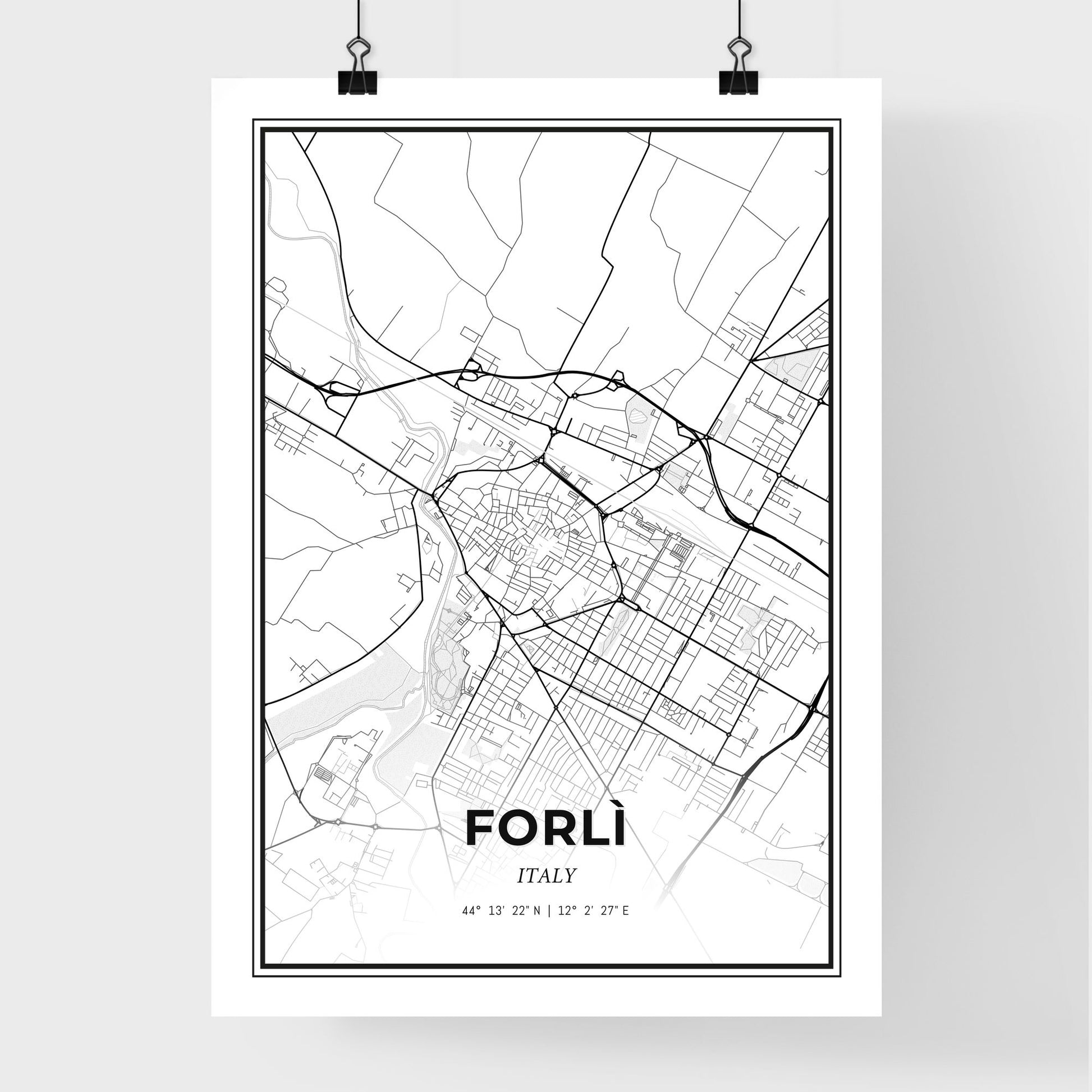 Forlì Italy - Premium City Map Poster