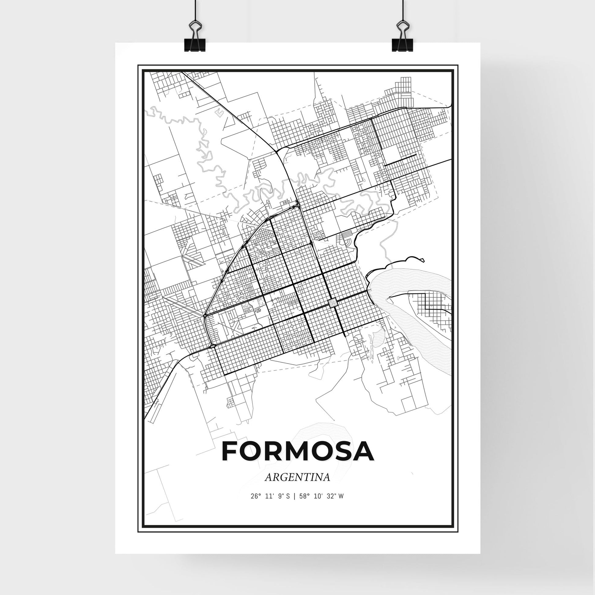 Formosa Argentina - Premium City Map Poster